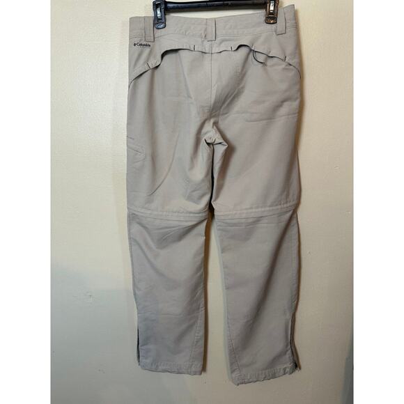 Columbia Women’s Zip Off Hiking Pants Shorts Tan Khaki Convertible Medium 8 - Picture 4 of 7